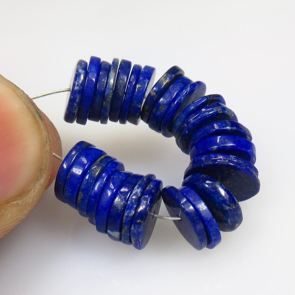 20.35 Ctw Natural 28 Lapis Round Beads (1 of 2)