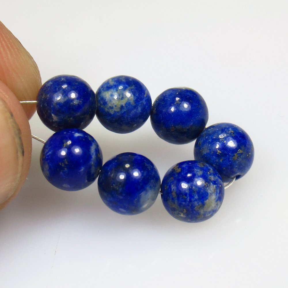 15.10 Ctw Natural 7 Lapis Round Ball Beads (1 of 2)