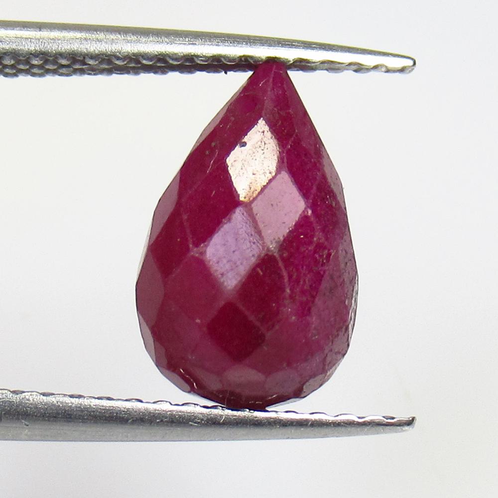 4.42 Ctw Natural Mozambique Red Ruby Pear Drop Beads (1 of 2)