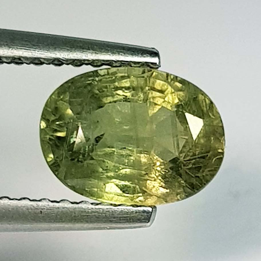 1.81 ct Natural Green Sapphire: No Reserve! Title: 1.81 ct Natural Green Sapphire Color/Clarity: VS Carat Weight: 1.81 Size/Dimensions: 8.10 x 6.00 x 4.00 Additional Information: Oval - Burma Shipping: Domestic: Flat-rate of $7.00