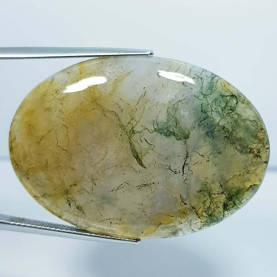 62.30 ct Natural Ocean Jasper: No Reserve! Title: 62.30 ct Natural Ocean Jasper Color/Clarity: Opaque Carat Weight: 62.3 Size/Dimensions: 41.90 x 29.70 x 6.20 Additional Information: Oval - Brazil Shipping: Domestic: Flat-rate of