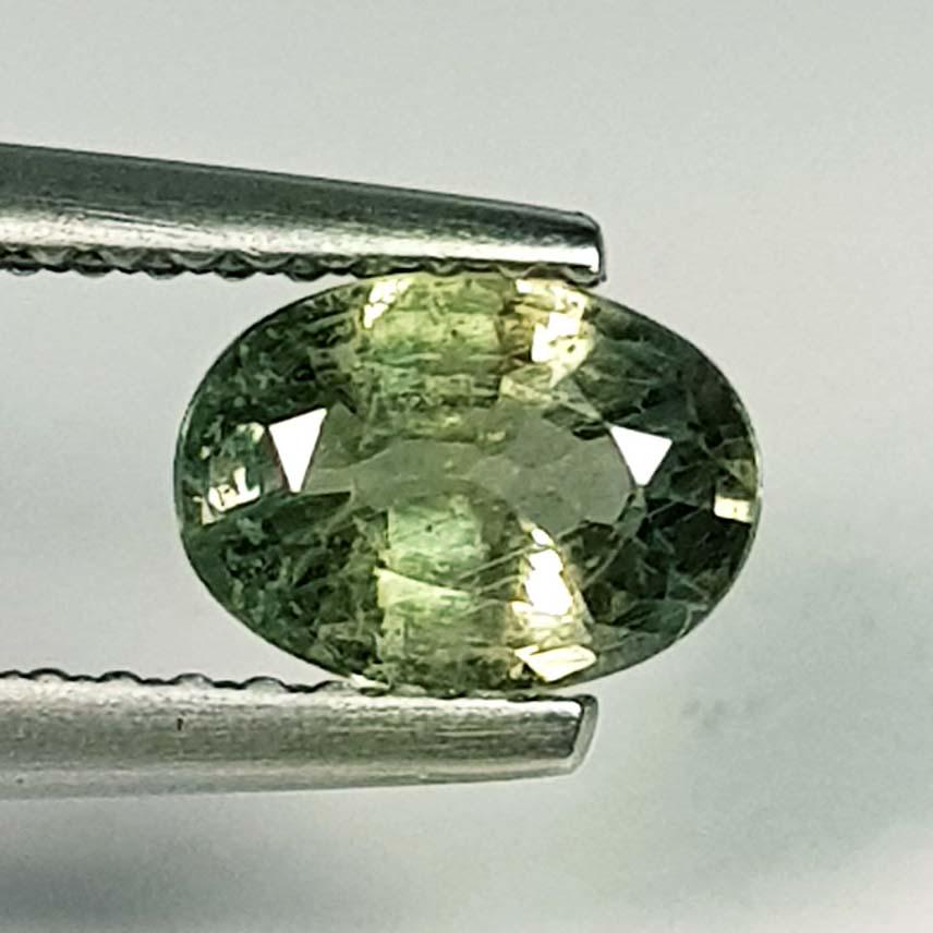 1.03 ct Natural Green Sapphire: No Reserve! Title: 1.03 ct Natural Green Sapphire Color/Clarity: VS Carat Weight: 1.03 Size/Dimensions: 7.00 x 5.10 x 3.20 Additional Information: Oval - Burma Shipping: Domestic: Flat-rate of $7.00