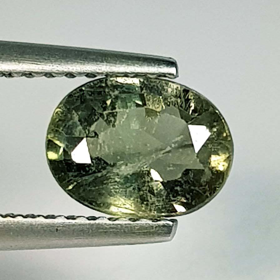 1.54 ct Natural Green Sapphire: No Reserve! Title: 1.54 ct Natural Green Sapphire Color/Clarity: VS Carat Weight: 1.54 Size/Dimensions: 7.90 x 6.00 x 3.50 Additional Information: Oval - Burma Shipping: Domestic: Flat-rate of $7.00