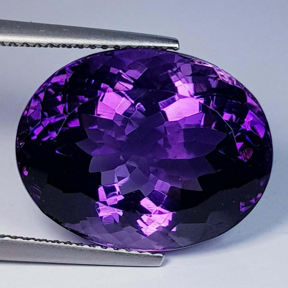 Nathural Amethyst Oval Cut 18.36 Ct (1 of 6)