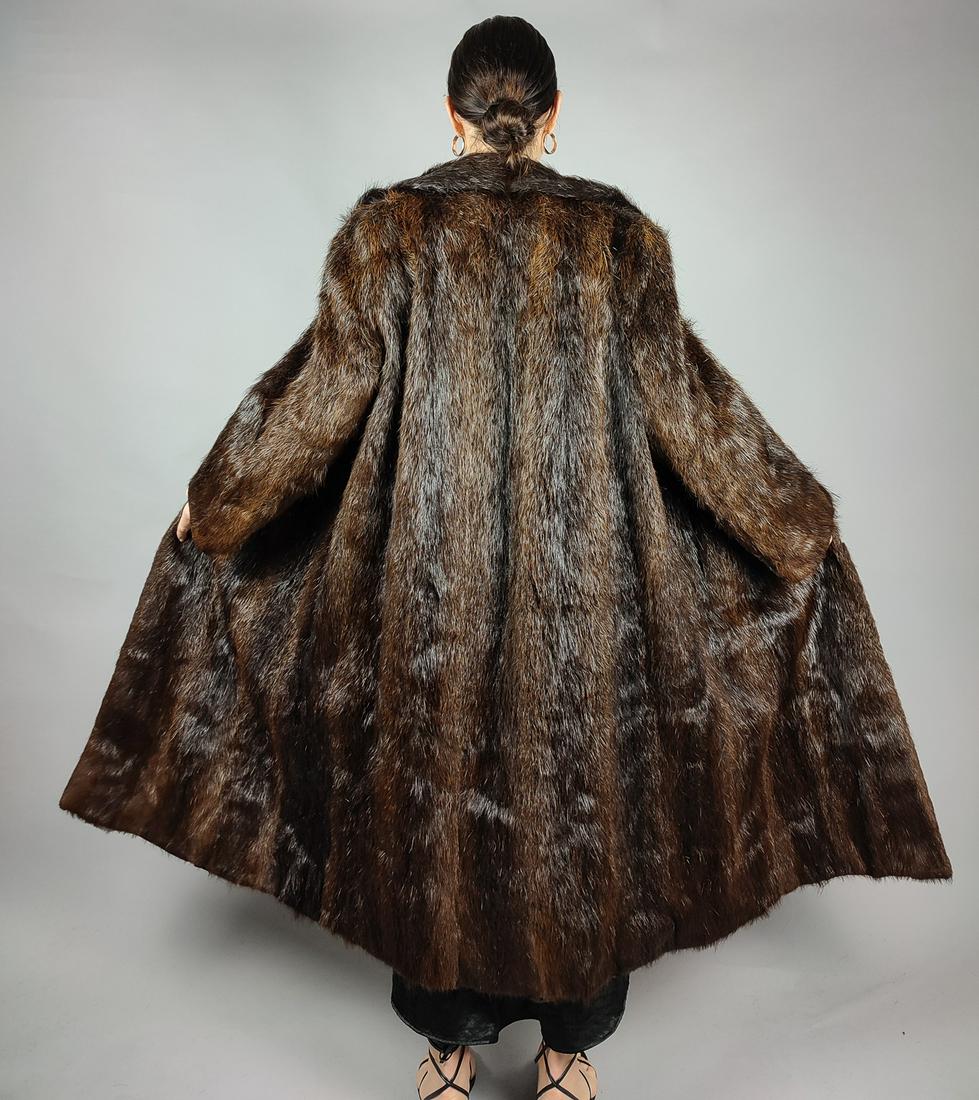 BROWN NUTRIA FUR COAT (1 of 8)