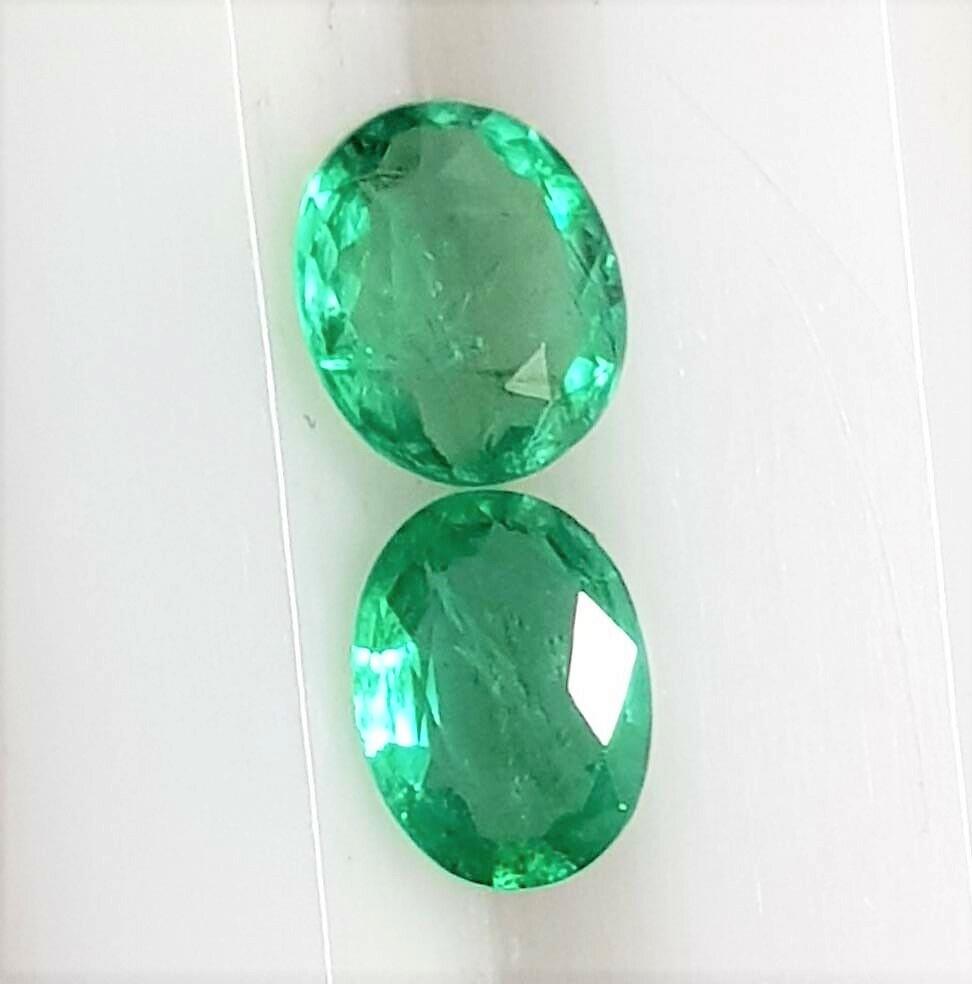 Pair of Natural Emerald Oval Shape (1 of 3)