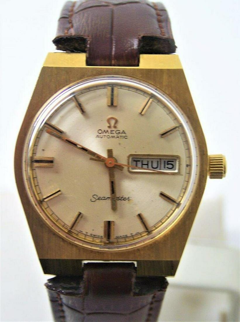 Vintage 18k GP OMEGA SEAMASTER Automatic Watch c.1970s (1 of 12)
