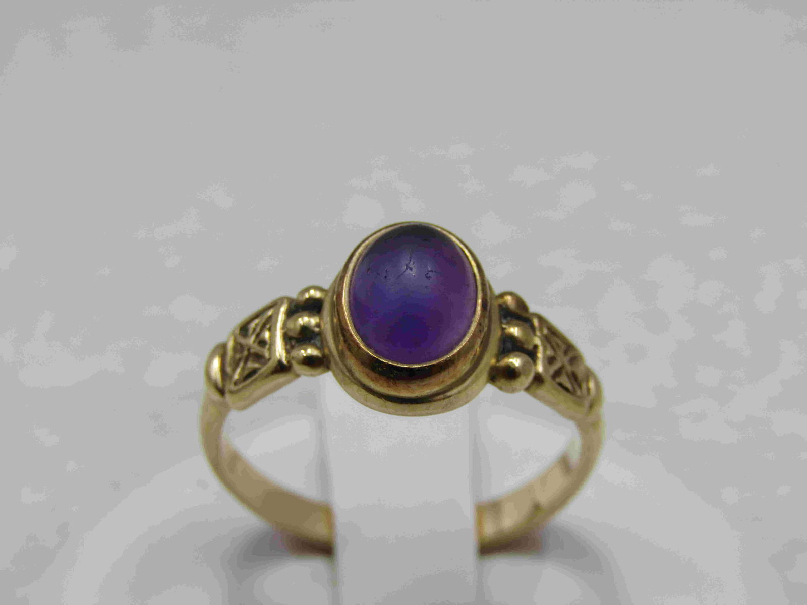 Vintage 14kt Amethyst Ring, Sz. 7, Edwardian, 1.20 CTW (1 of 14)