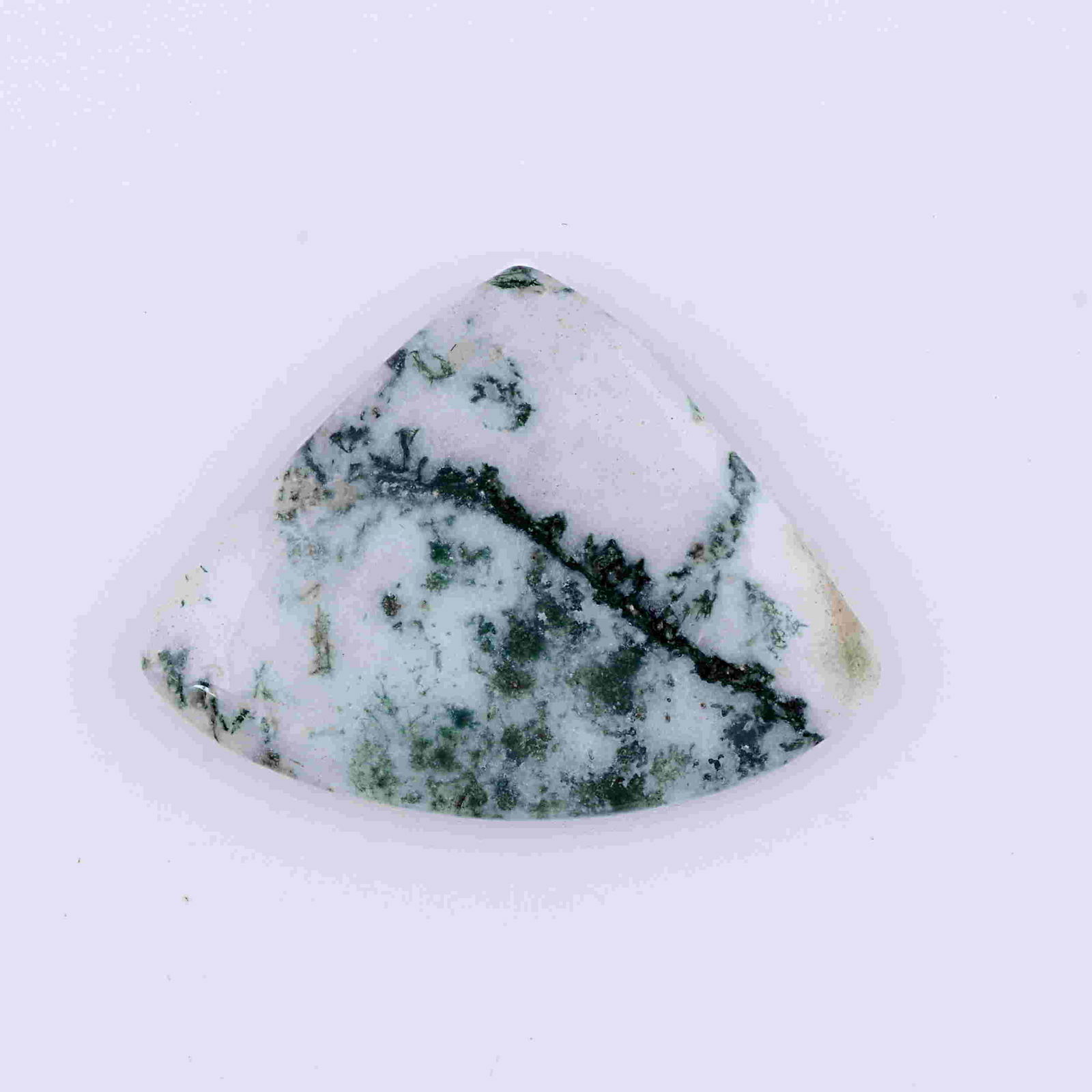 23.10 Carat Green Trillion Moss Agate Loose Gemstone 1 (1 of 6)