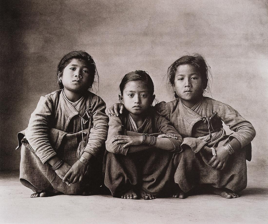 IRVING PENN - Three Squatting Sisters, Nepal, 1967 (1 of 1)