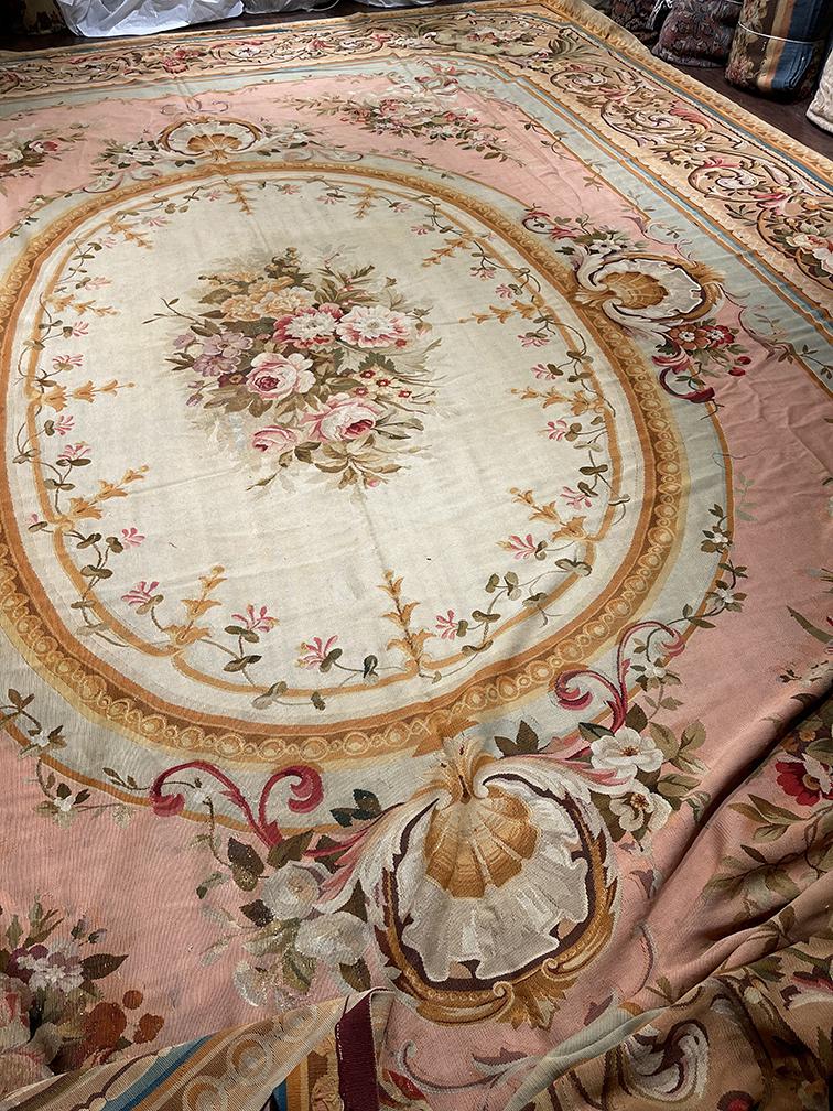 Antique Aubusson Carpet 13'3'' X 18'0'', Item # 56278 (1 of 7)