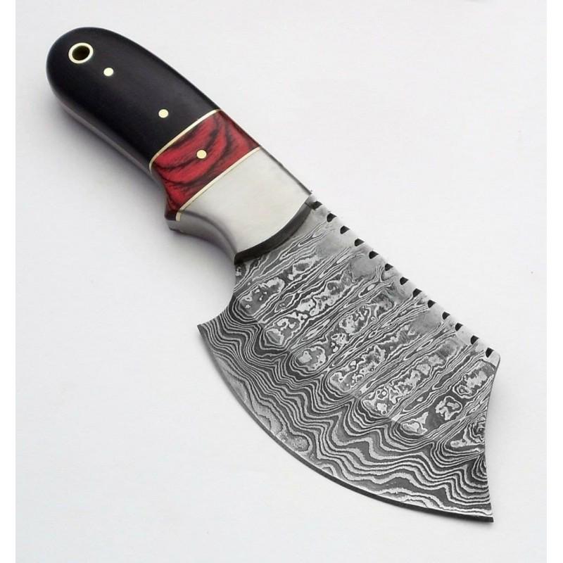 Handmade exclusive pattern damascus steel axe chopper (1 of 4)