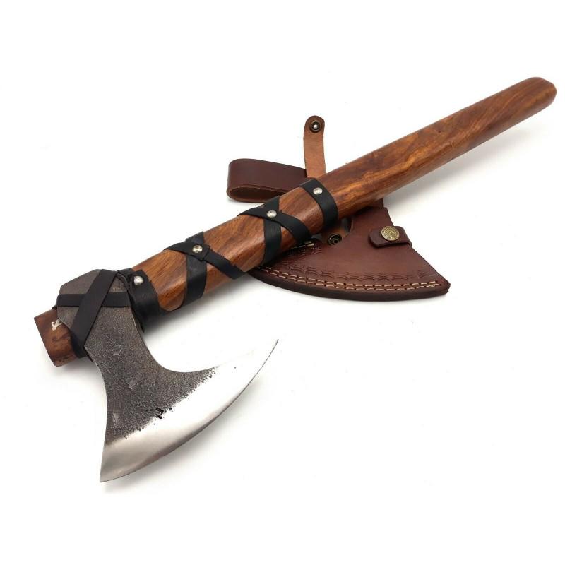 Viking exclusive camping forest hatchet axe steel wood (1 of 4)