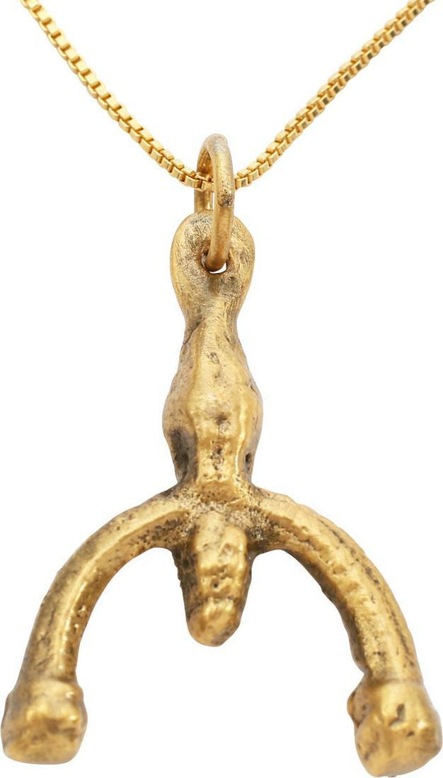VIKING LUNAR PENDANT NECKLACE C.900-1000 AD (1 of 3)