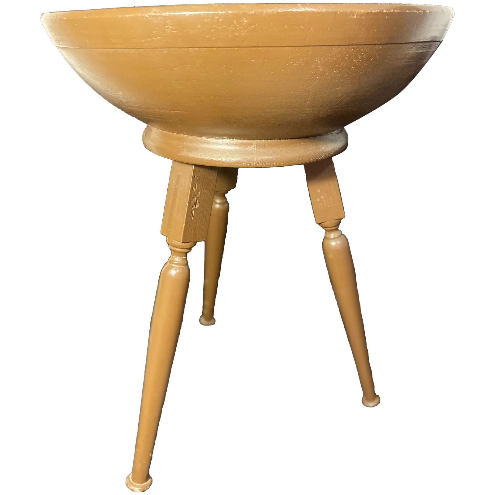 Vintage Farmhouse Dough Bowl with Three Legs (1 of 9)