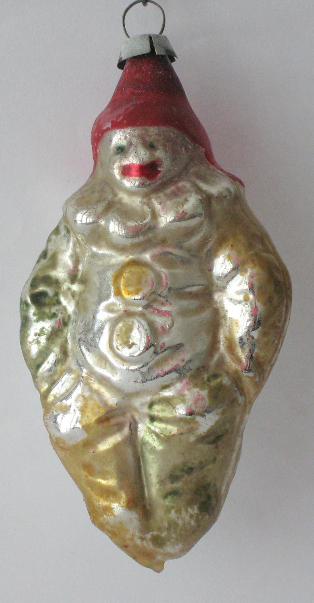 Vintage glass Jester feather tree ornament. (1 of 1)