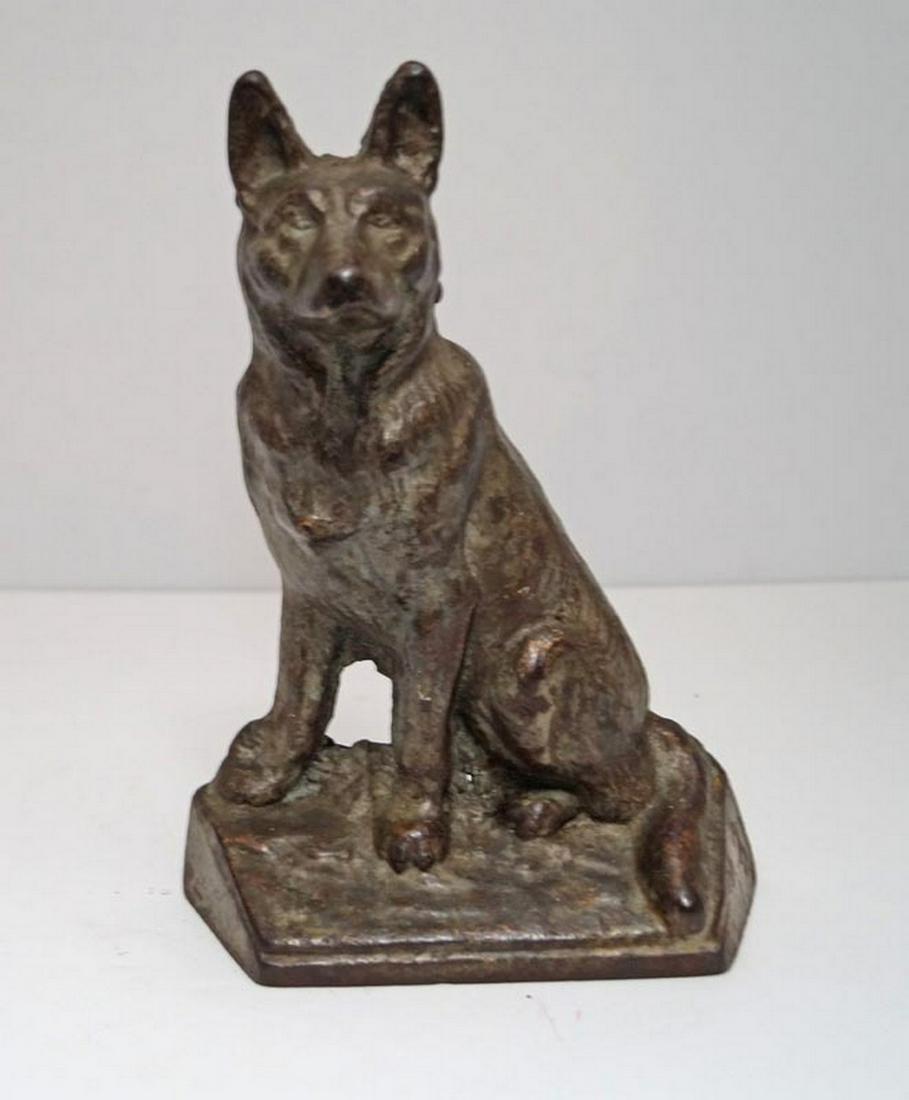 Antique German Shepherd Dog Cast Iron Doorstop (1 of 4)