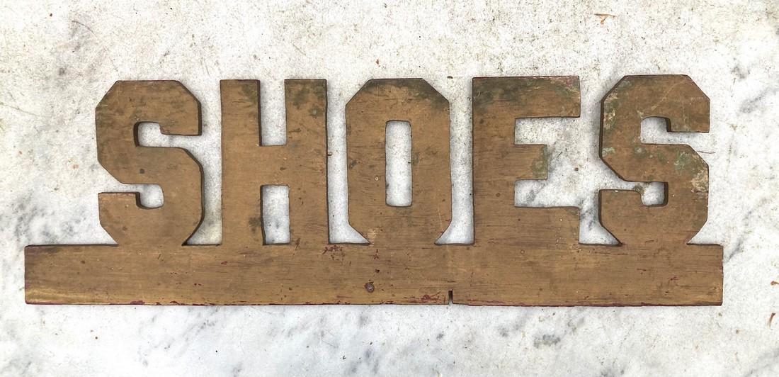 C1950 SHOES store sign (1 of 4)
