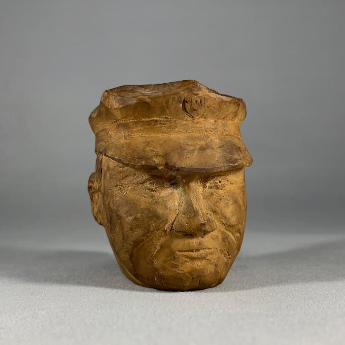 Folk Art Carved Pipe Bowl (1 of 3)