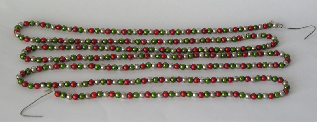 Vintage feather tree glass Christmas tree garland. (1 of 2)