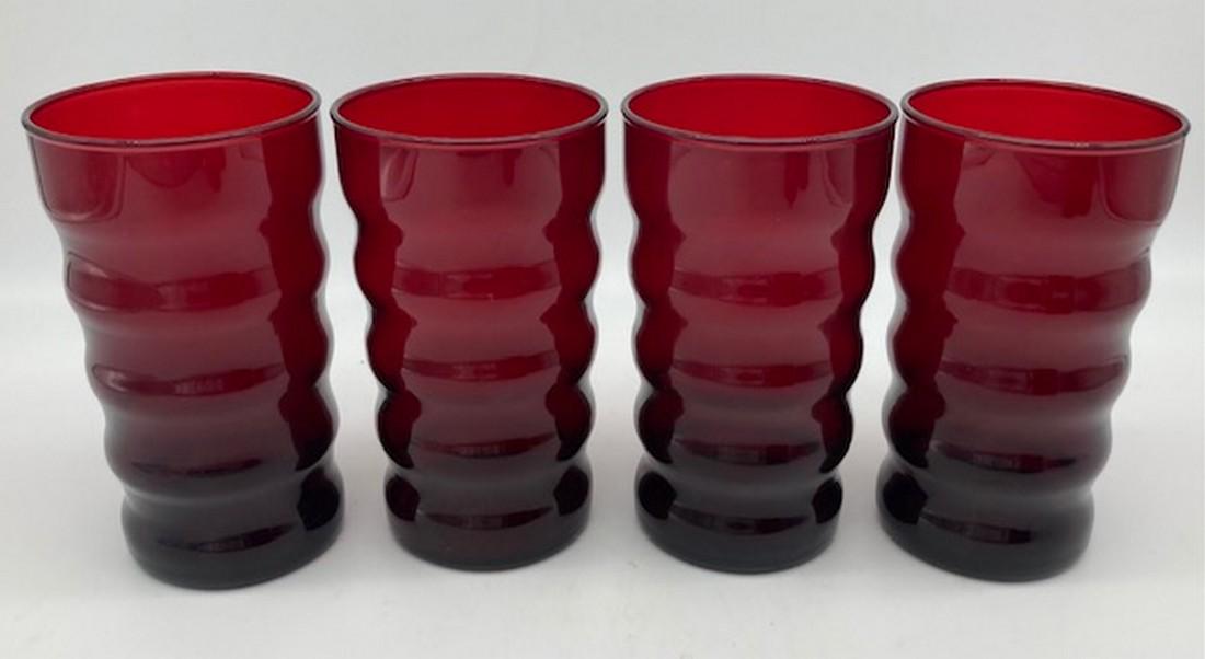 Anchor Hocking Royal Ruby Red Tumbler Glasses (1 of 7)