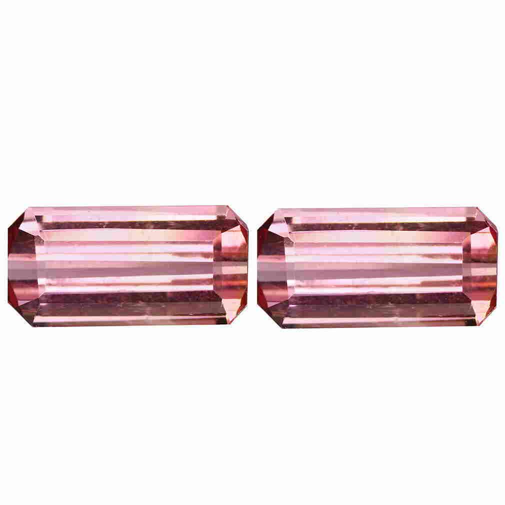 4.40 ct natural pink tourmaline pair (1 of 2)