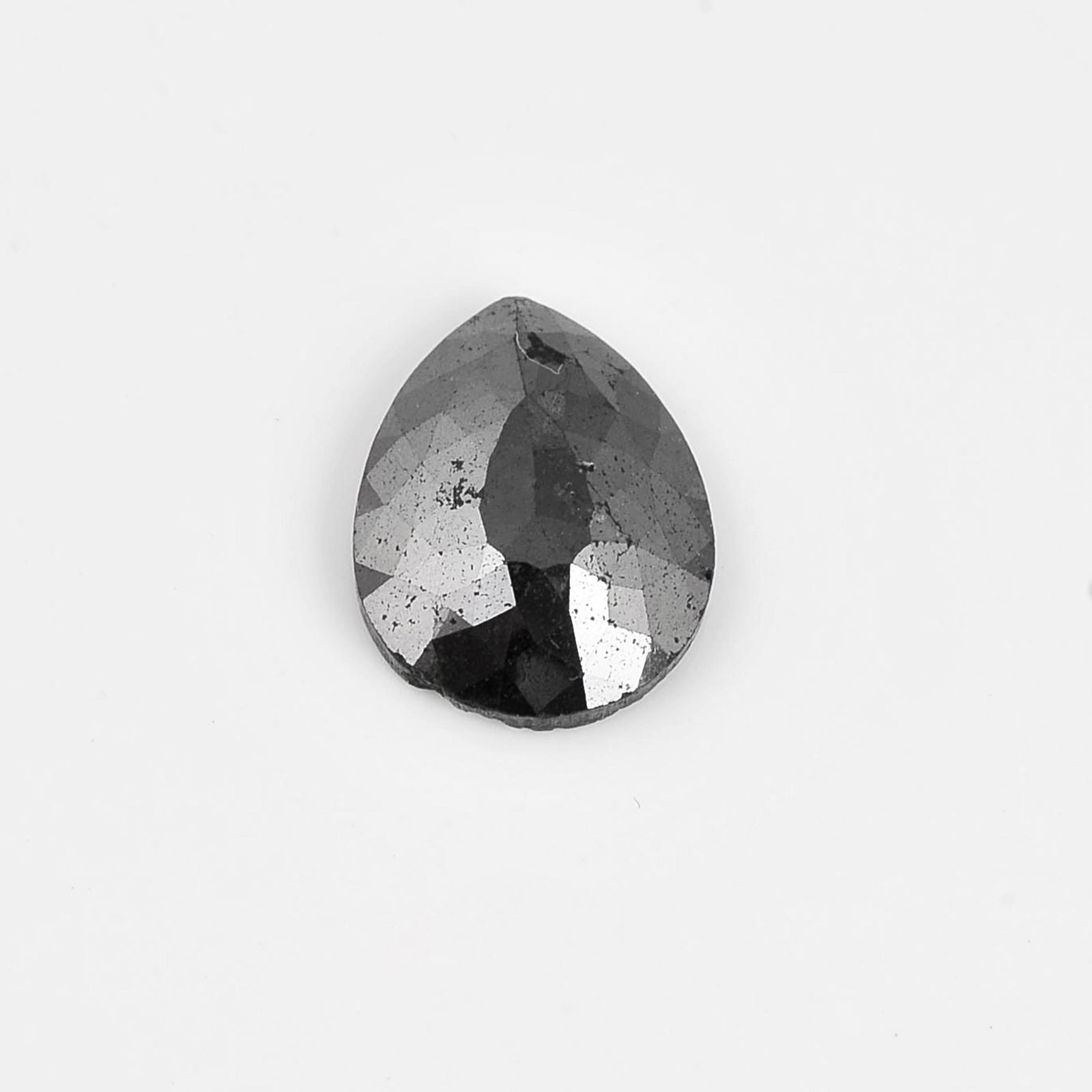 4.83 Carat Fancy Black Color Natural Pear Diamond Loose (1 of 7)