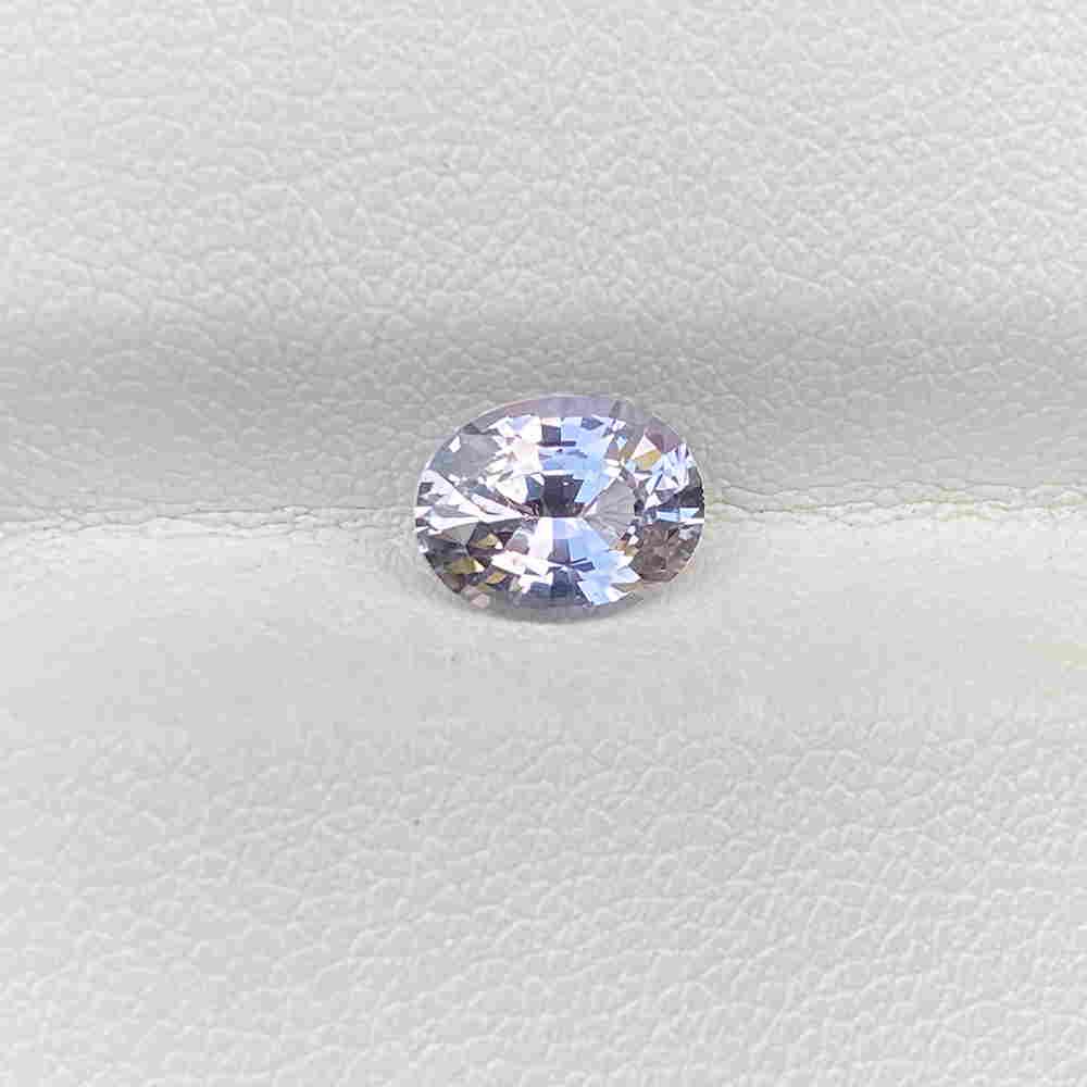 Natural Unheated White Sapphire 1.36 Cts Oval Cut VVS (1 of 5)
