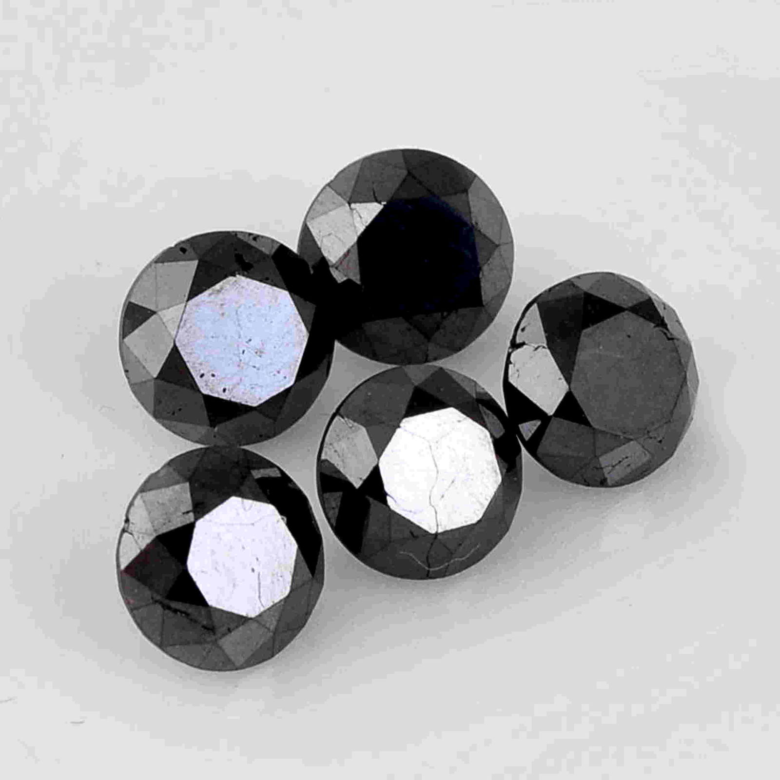 4.20 Carat Fancy Black Round Diamond Loose Gemstone 5 (1 of 8)