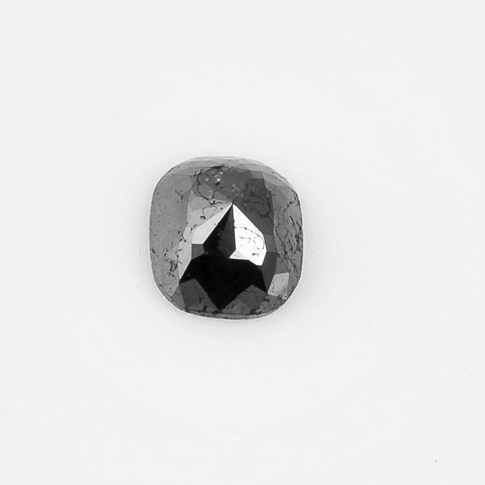 2.21 Carat Fancy Black Color Natural Cushion Diamond (1 of 7)