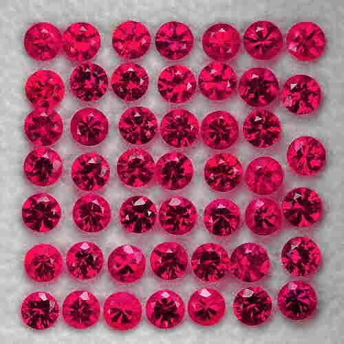 1.70 mm Round 30 pcs Natural Premium AAA Pink Red (1 of 1)
