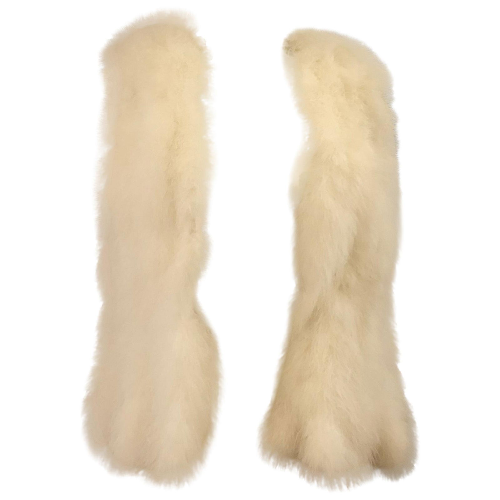 White Maribou Feather Vest (S) Never Worn (1 of 5)