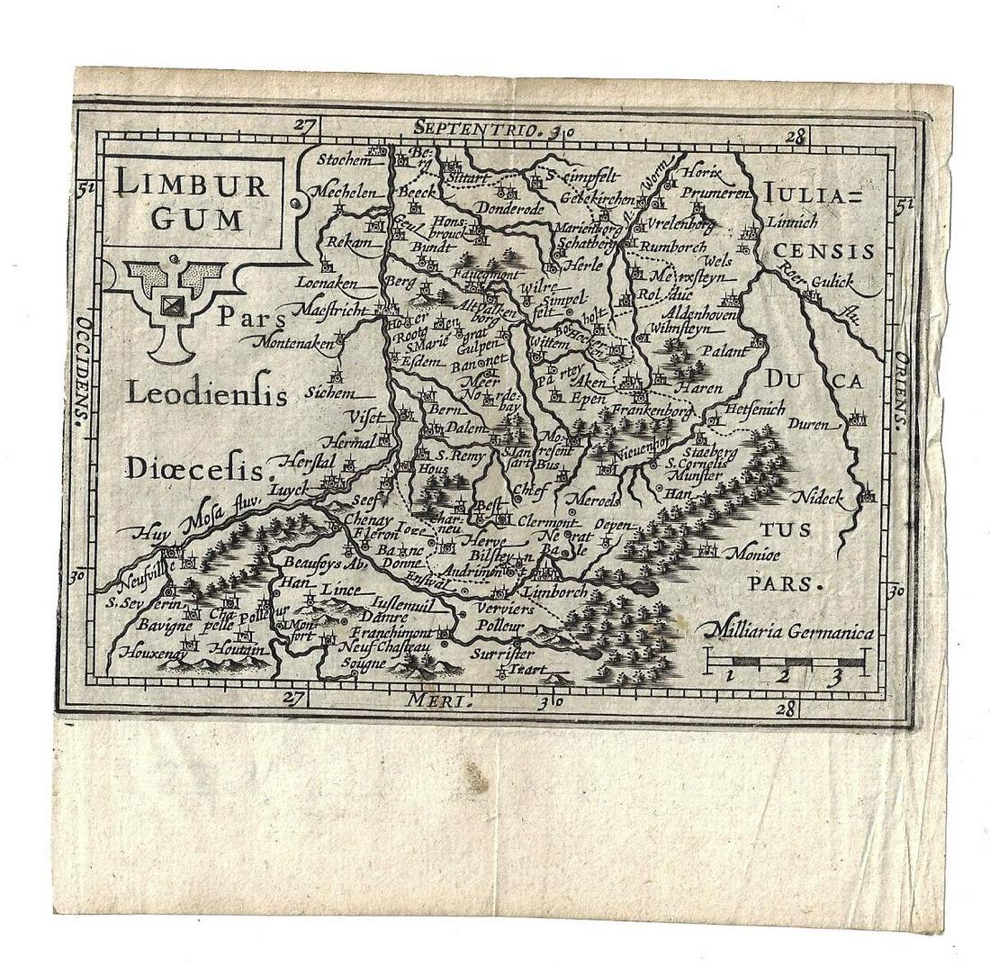 1635 Map of Limburgum Blaeu (1 of 1)