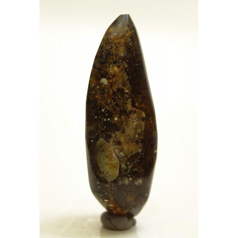 Baltic amber stone polished fossil vintage antique: This is natural polished Baltic amber stone. Weight: 9.2 gram (0.31 oz.) Size: 16x20x50 mm Age: 45-50 million years old Stone: 100% natural Baltic amber Treatment: polished Condition: as on the photo