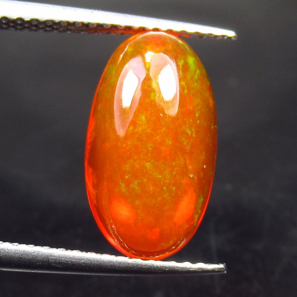 2.39 Ct Natural Ethiopian Orange Fire Opal Oval Cab (1 of 2)