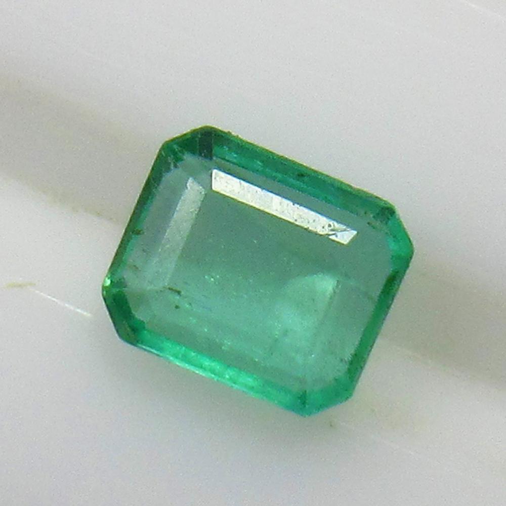 0.46 Ct Natural Zambian Emerald Octagon Cut (1 of 2)
