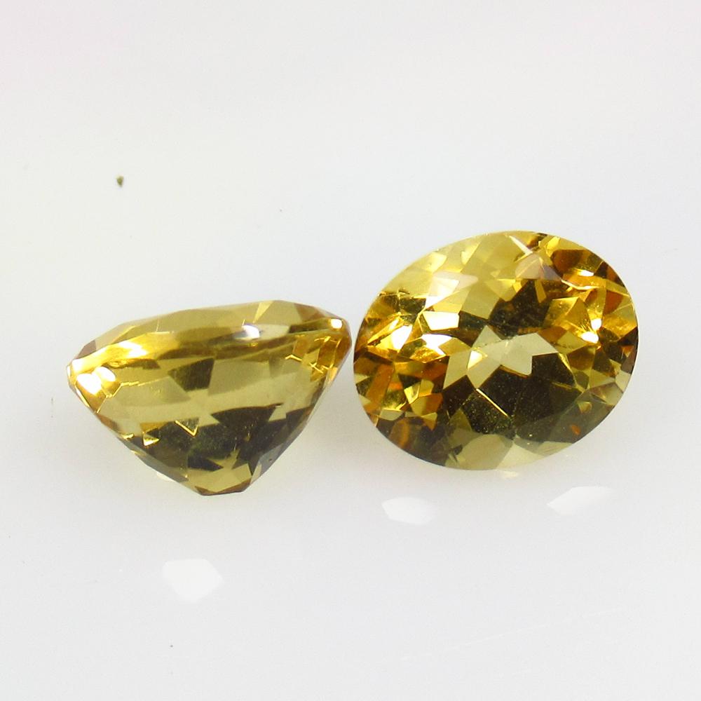 7.70 Ct Natural Citrine Oval Pair (1 of 2)