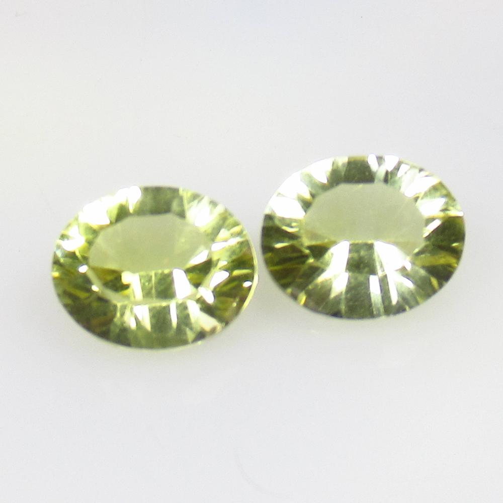 5.80 Ct Natural Lemon Quartz Concave Pair: No Reserve! Title: 5.80 Ct Natural Lemon Quartz Concave Pair Stone Clarity: VVS Gemstones: Natural Lemon Quartz Carat Weights: 5.8 Size/Dimensions: 10.00 x 8.40 x 5.30 mm / 2 Pc's Additional Informati