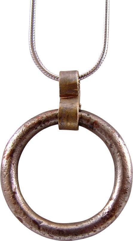 CELTIC PROSPERITY RING NECKLACE C.400-100 BC JEWELRY (1 of 3)