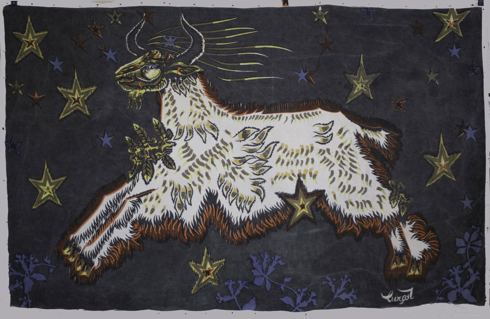 FRENCH TAPESTRY JEAN LURCAT "les Etoiles " (1 of 4)