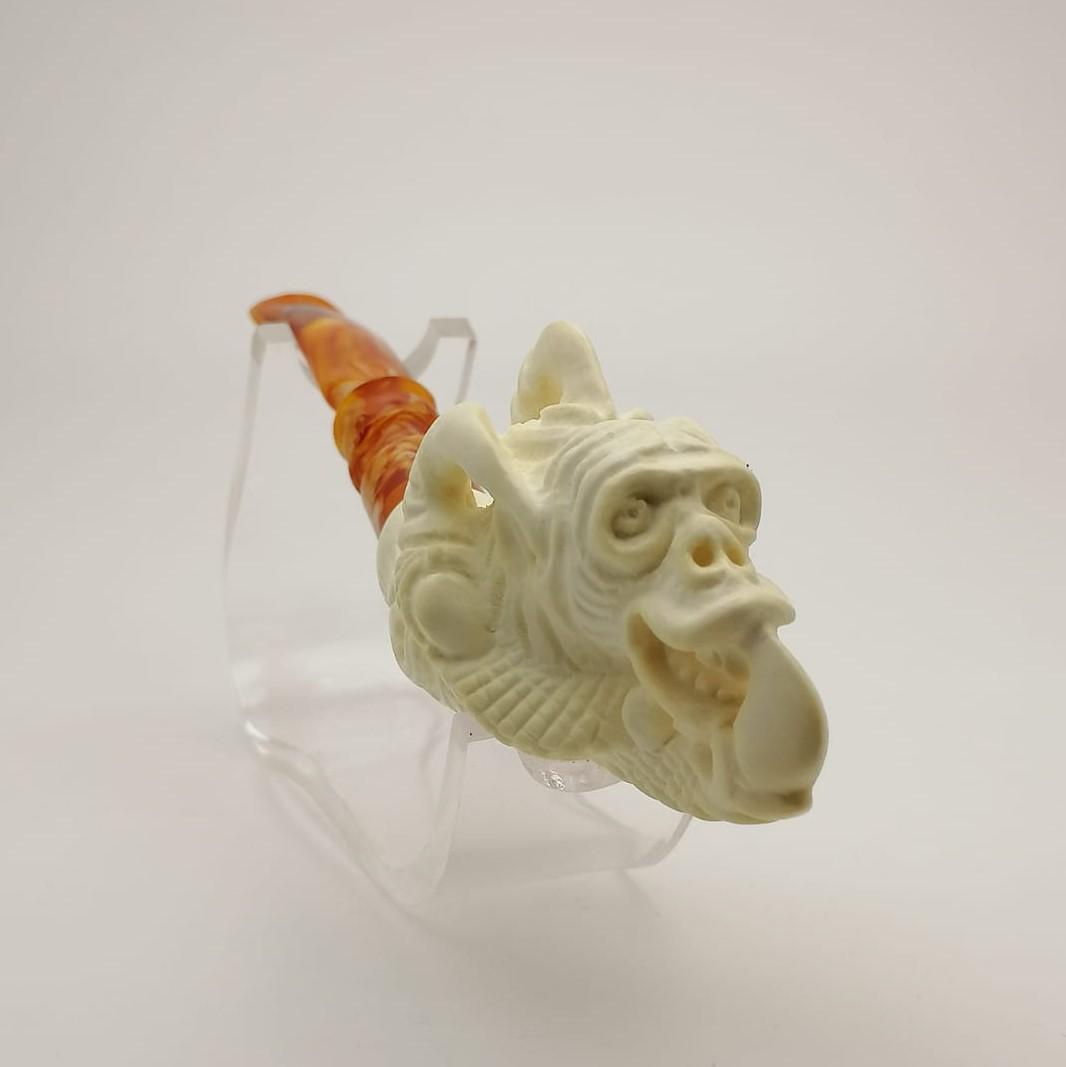 Monkey Eagle Claw,Hand carved Meerschaum Cigarette (1 of 10)