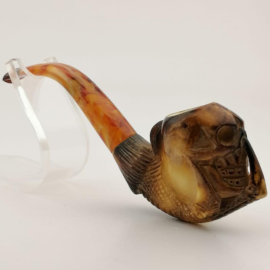 Skull Eagle Claw Meerschaum Pipe (1 of 9)