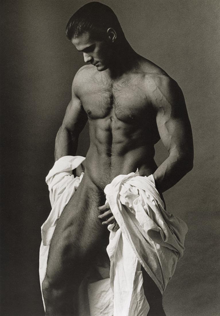 KEN HAAK - Untitled Nude, 1985: Artist: Ken Haak Title: Untitled Nude, 1985 Medium: Photo Litho, 1986, USA Dimensions: 8x11.5" Description: Heat Wax Mounted on 12x16" Conservation Board Artist Bio: Ken Haak (1923 - 1991) Celebrated 