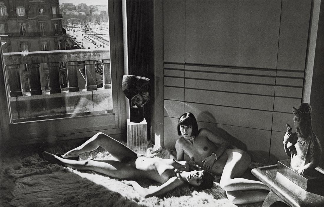 HELMUT NEWTON - Mannequins, Quai D'Orsay II, 1977: Artist: Helmut Newton Title: Mannequins, Quai D'Orsay II, 1977 Medium: Photo Litho, 1979, USA Dimensions: 14x8.95" Description: Unmounted Artist Bio: Helmut Newton (1920-2004) was a German-Australian 