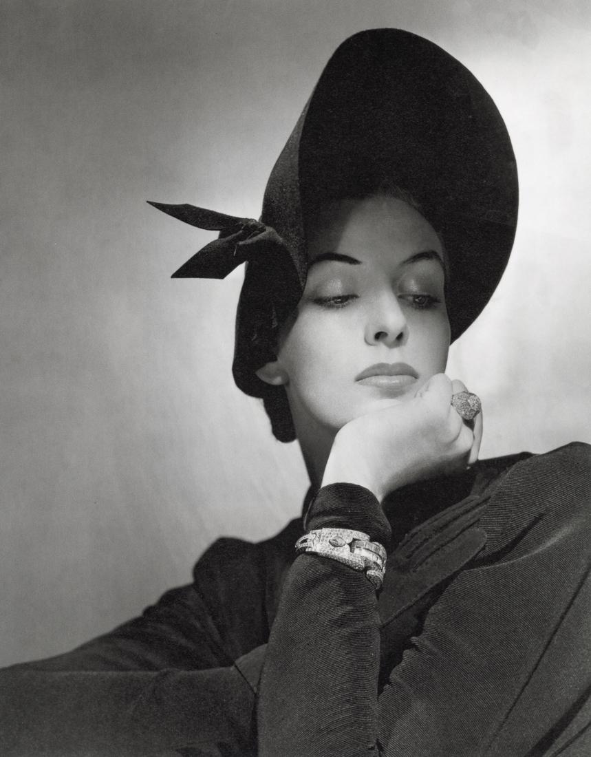 GEORGE PLATT-LYNES - Dramatic Hat, 1950 (1 of 1)
