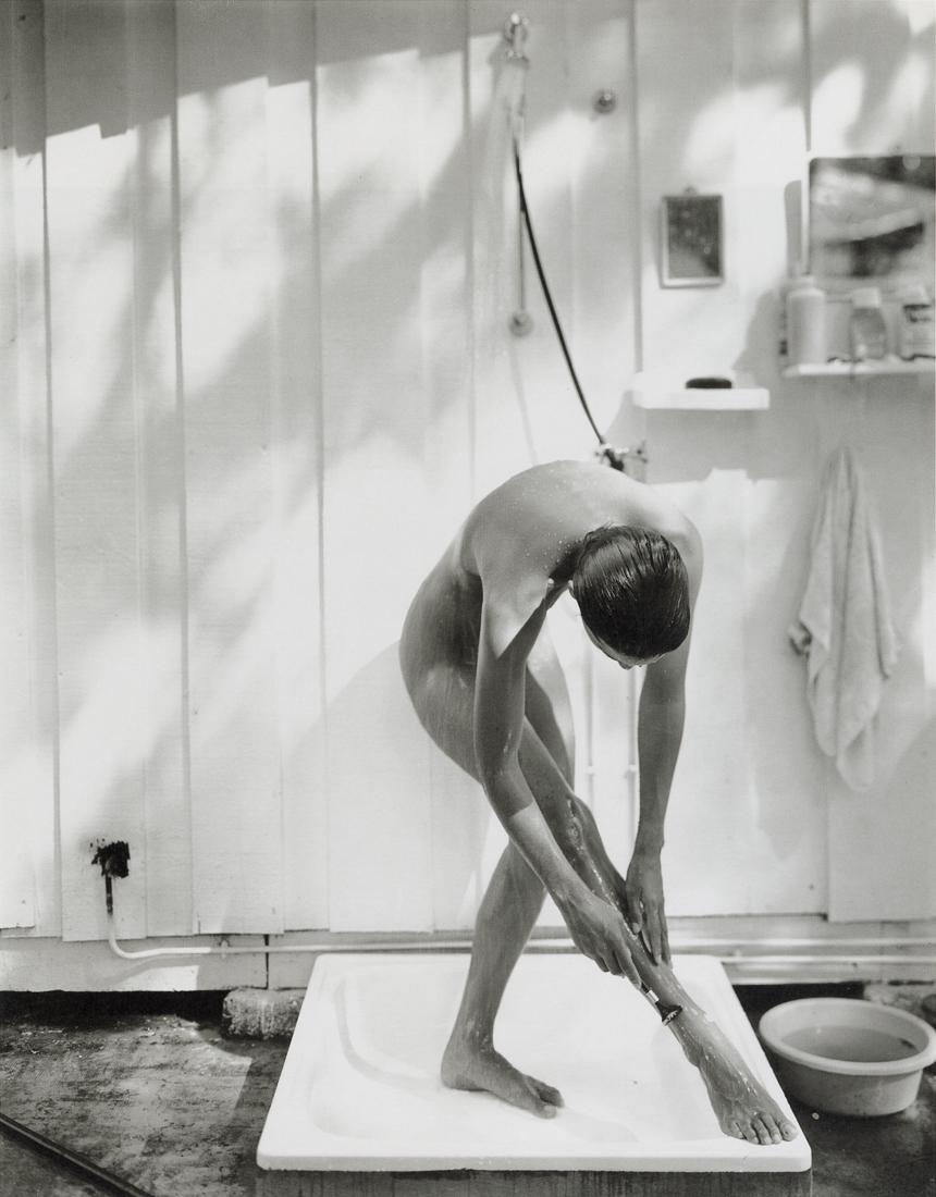 JOCK STURGES - Maia, Montalivet, France, 1991: Artist: Jock Sturges Title: Maia, Montalivet, France, 1991 Medium: Photo Litho, 1994, USA Dimensions: 8x10.2" Description: Heat Wax Mounted on 11x14" Conservation Board Artist Bio: Jock Sturges (b. 19