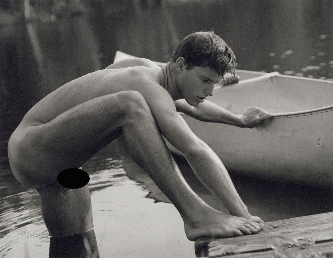 BRUCE WEBER - Rob on Canoe Carry, St. Regis River (1 of 2)
