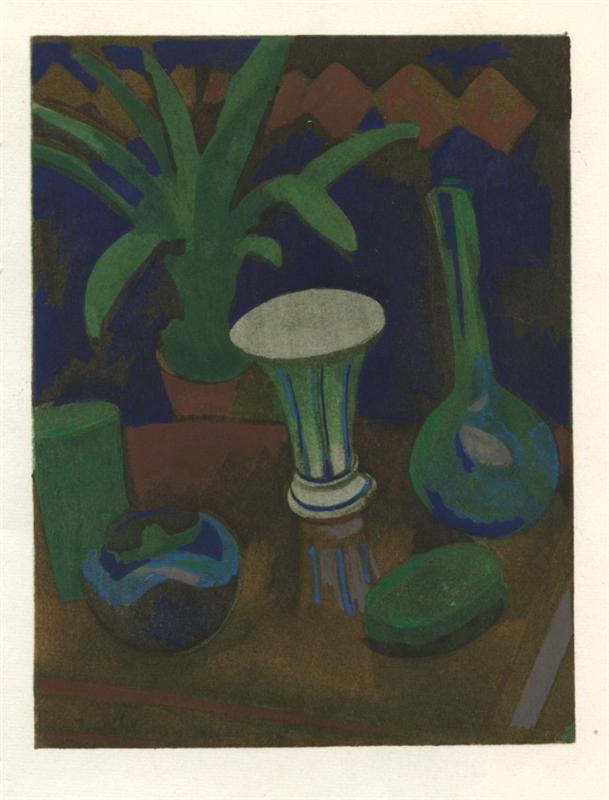 Robert Delaunay "Vases et objets" pochoir (1 of 1)