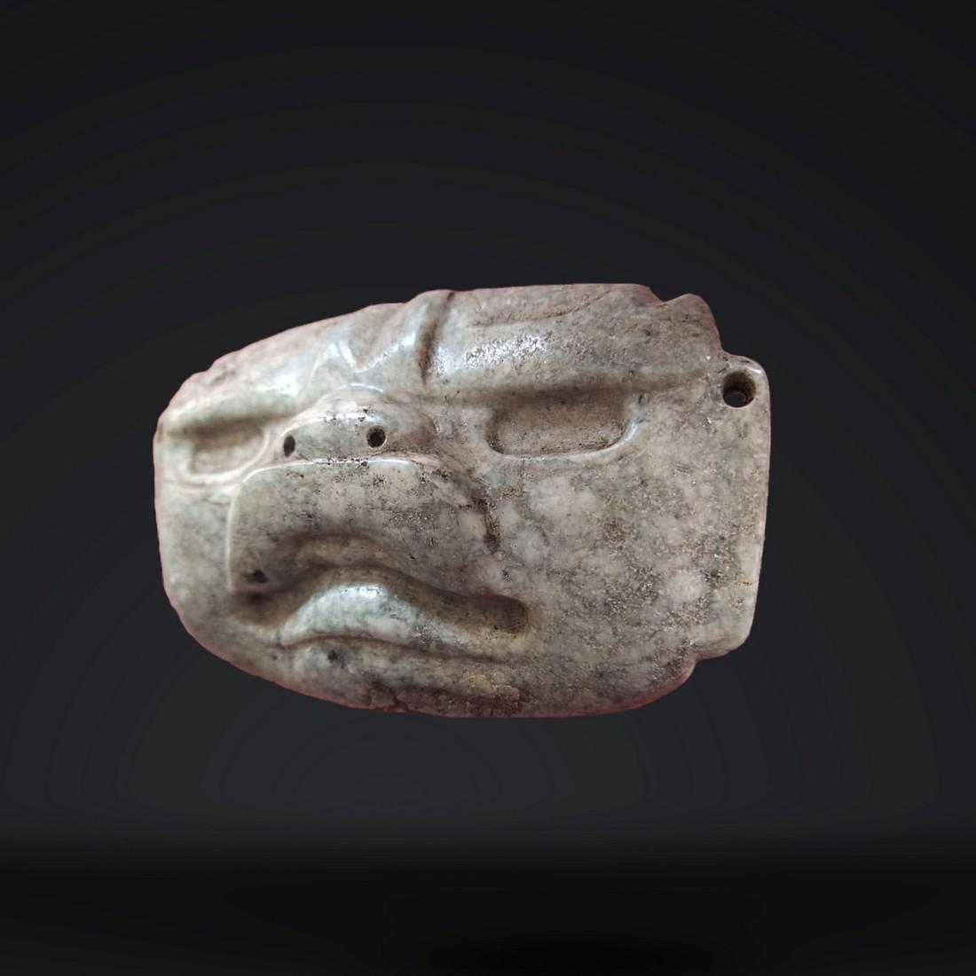 OLMEC JADE MASKETTE (1 of 3)