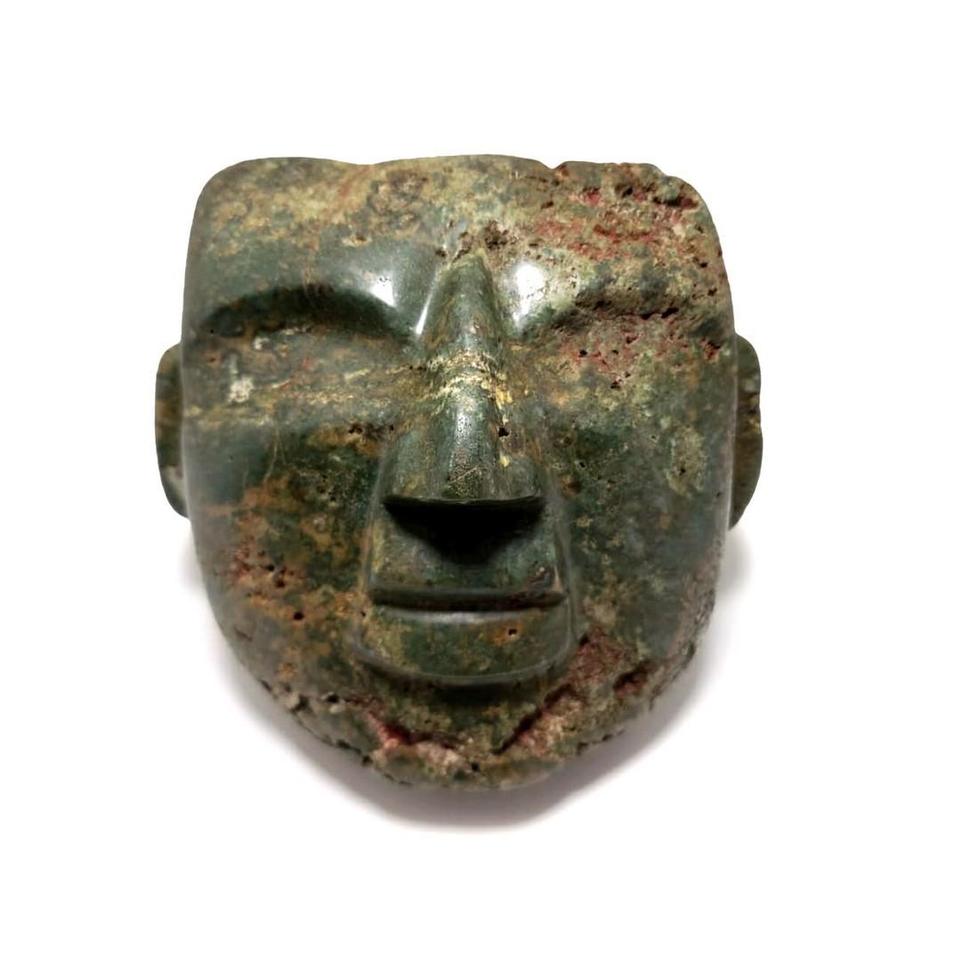 Guerrero Mezcala Jadeite Olmecoid Maskette (1 of 3)